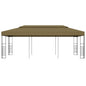 Gazebo Da Giardino 6X3X2,7 M Grigio 180 G/M²