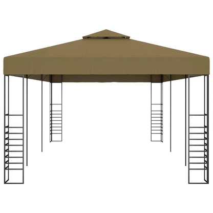 Gazebo Da Giardino 6X3X2,7 M Grigio 180 G/M²