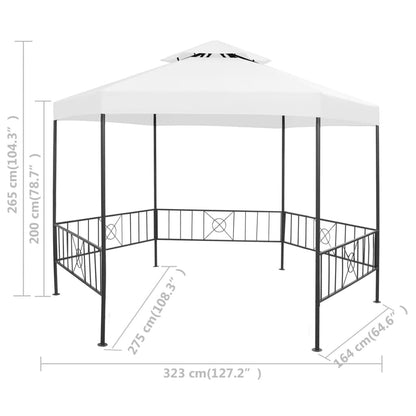 Gazebo Da Giardino 323X275X265 Cm 180 G/M²