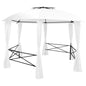 Gazebo Padiglione Da Giardino Con Tende Esagonale 360X265 Cm