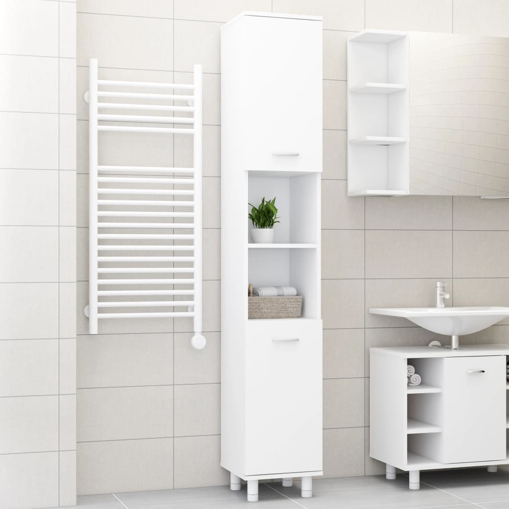 Mobile Da Bagno 30,5X30X179Cm In Truciolato