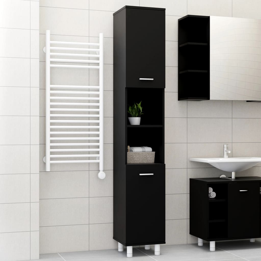 Mobile Da Bagno 30,5X30X179Cm In Truciolato