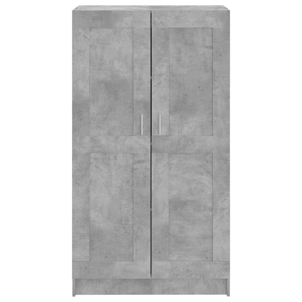 Libreria Grigio Cemento 82,5X30,5X150 Cm In Legno Multistrato