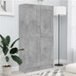 Libreria Grigio Cemento 82,5X30,5X150 Cm In Legno Multistrato