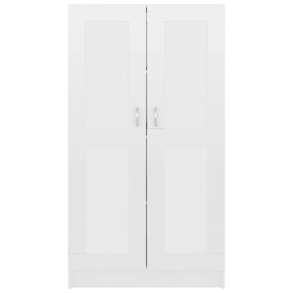 Libreria Bianco Lucido 82,5X30,5X150 Cm In Legno Multistrato