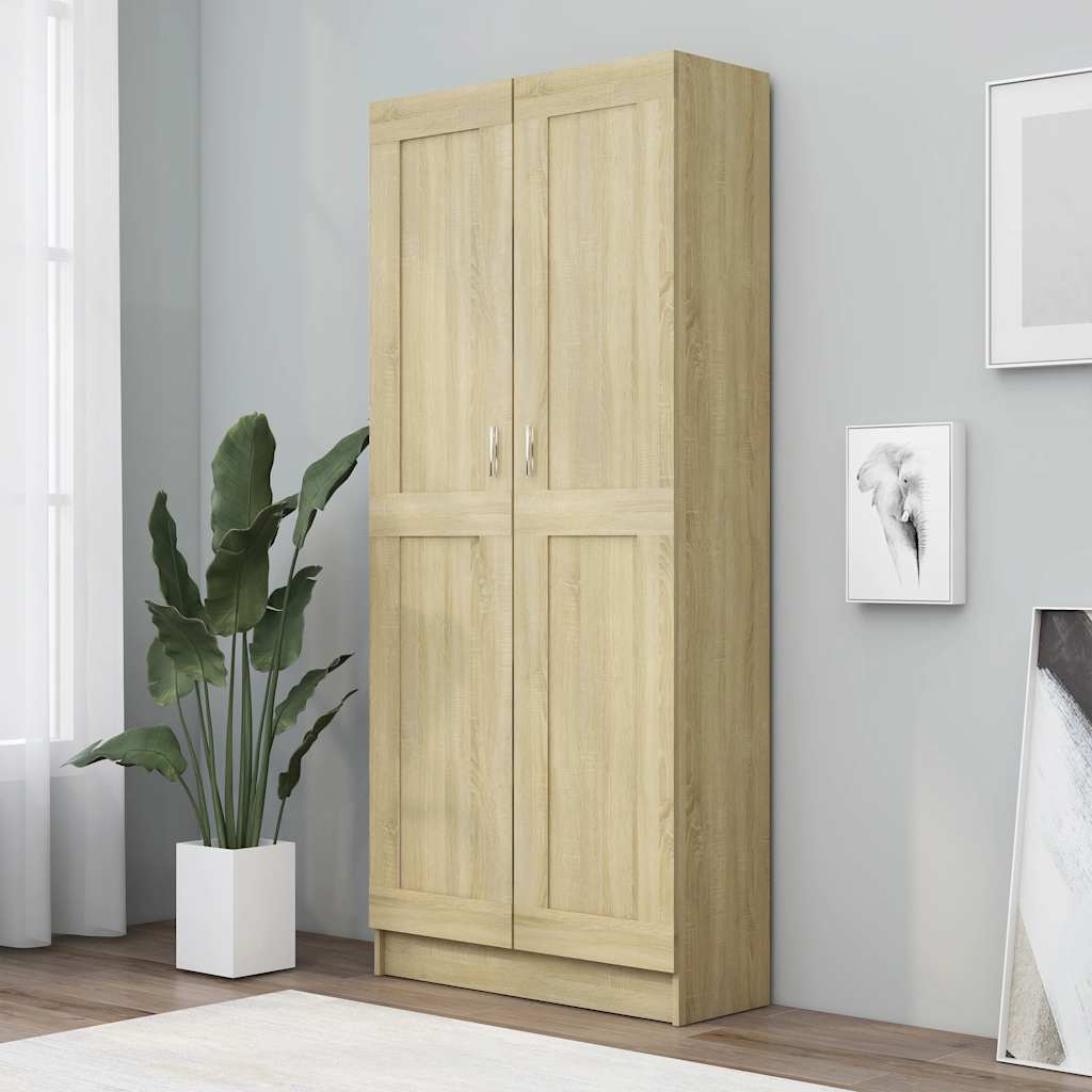 Libreria 82,5X30,5X In Legno Multistrato Rovere Sonoma