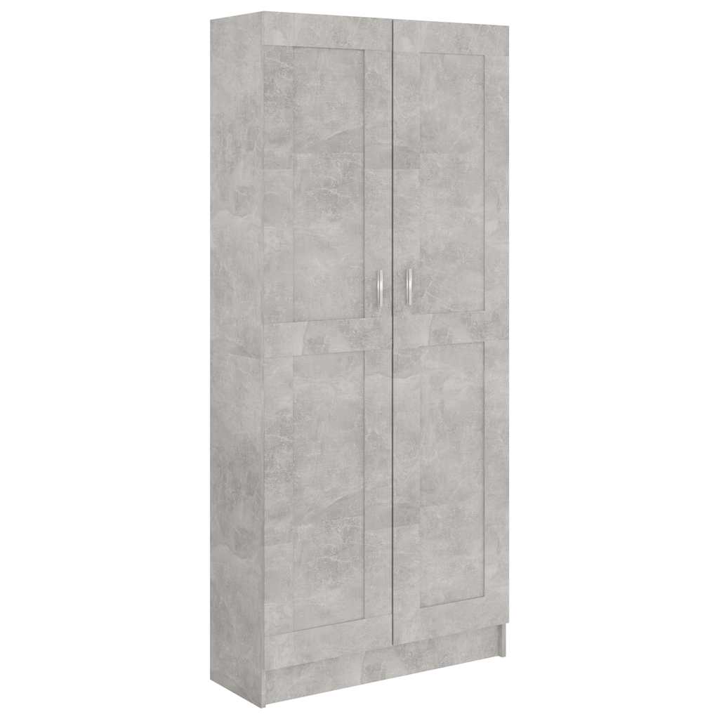 Libreria 82,5X30,5X185,5 Cm In Legno Multistrato Grigio Cemento