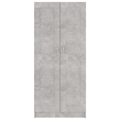 Libreria 82,5X30,5X185,5 Cm In Legno Multistrato Grigio Cemento