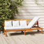 Dormeuse Con Cuscino 200X60X75Cm Legno Massello Acacia