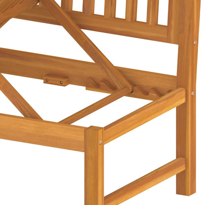Dormeuse Con Cuscino 200X60X75Cm Legno Massello Acacia