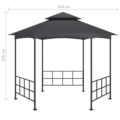Gazebo Con Pareti Laterali 3,1X2,7 M
