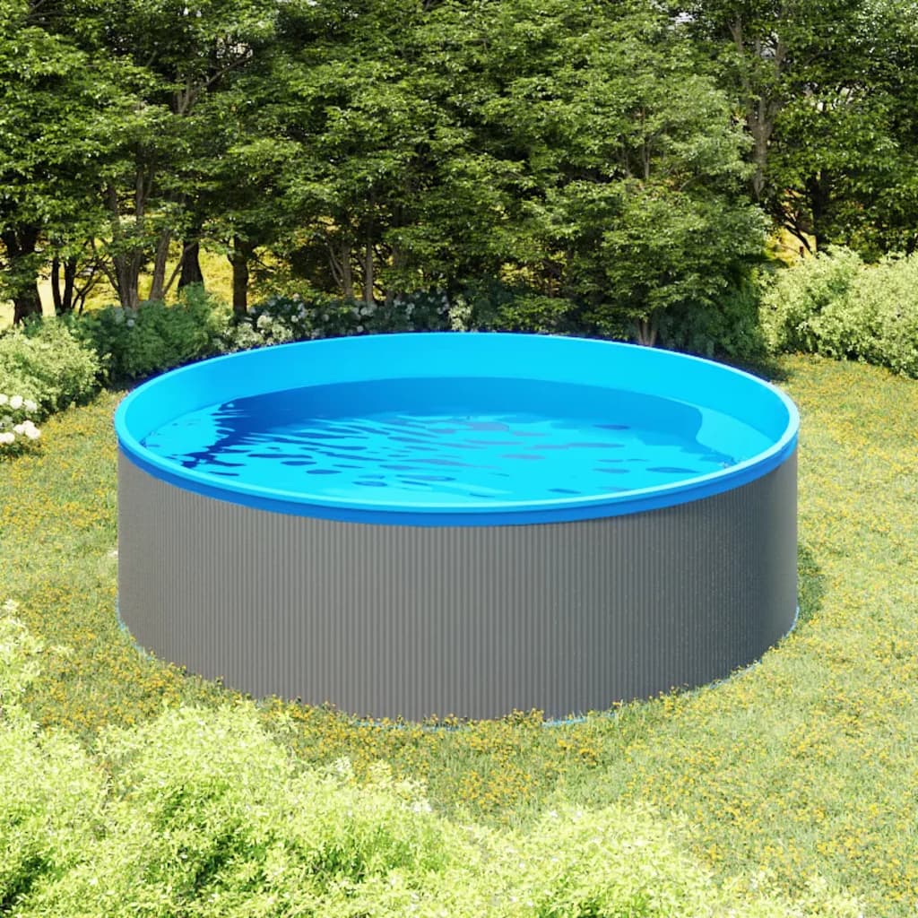 Piscina Fuori Terra 350X90 Cm Bianca