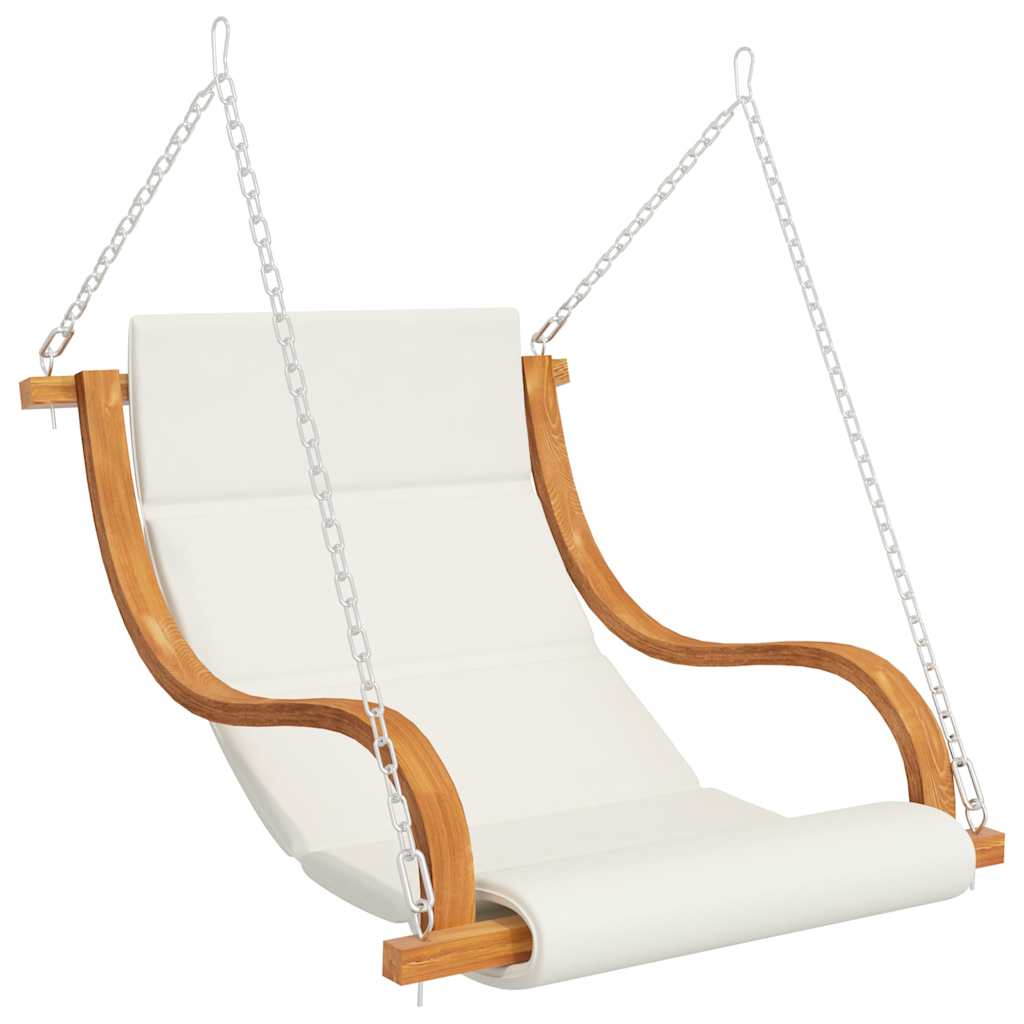 Sedia A Dondolo Senza Telaio Con Cuscino Legno Curvato