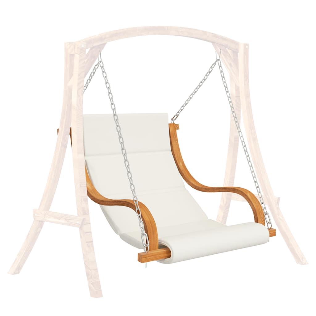 Sedia A Dondolo Senza Telaio Con Cuscino Legno Curvato