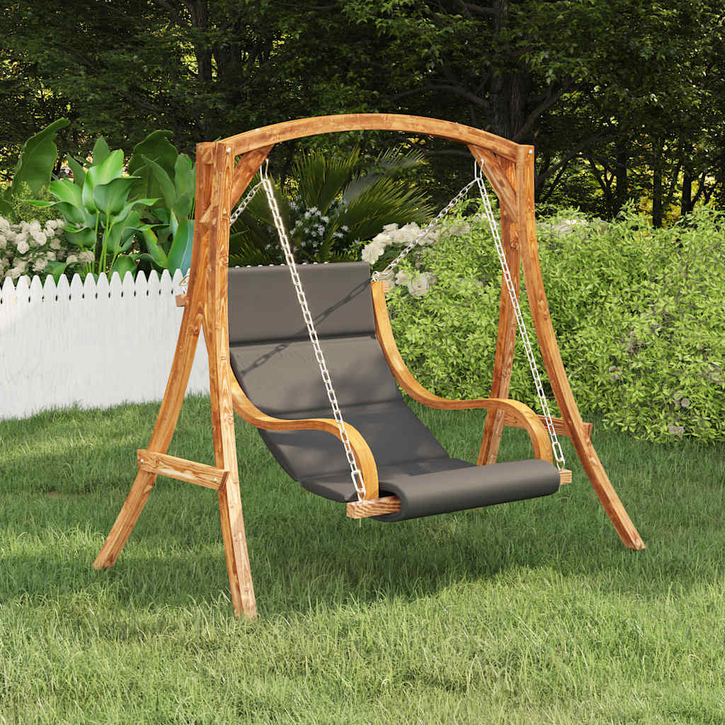 Sedia A Dondolo Senza Telaio Con Cuscino Legno Curvato