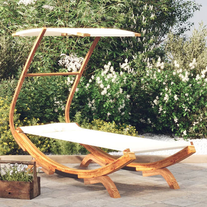 Lettino Con Tettuccio In Legno Curvato