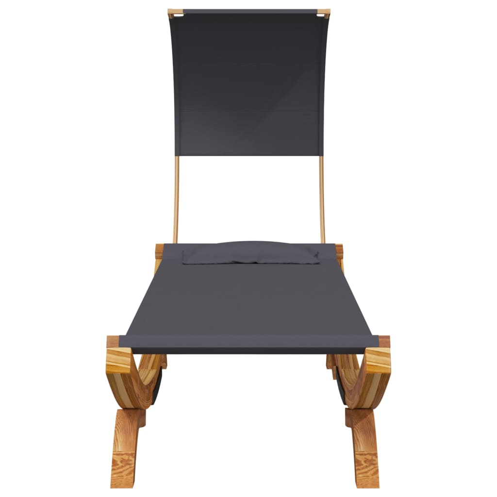 Lettino Con Tettuccio In Legno Curvato