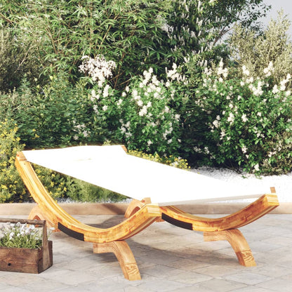 Lettino Prendisole 165X188,5X46 Cm In Legno Curvato