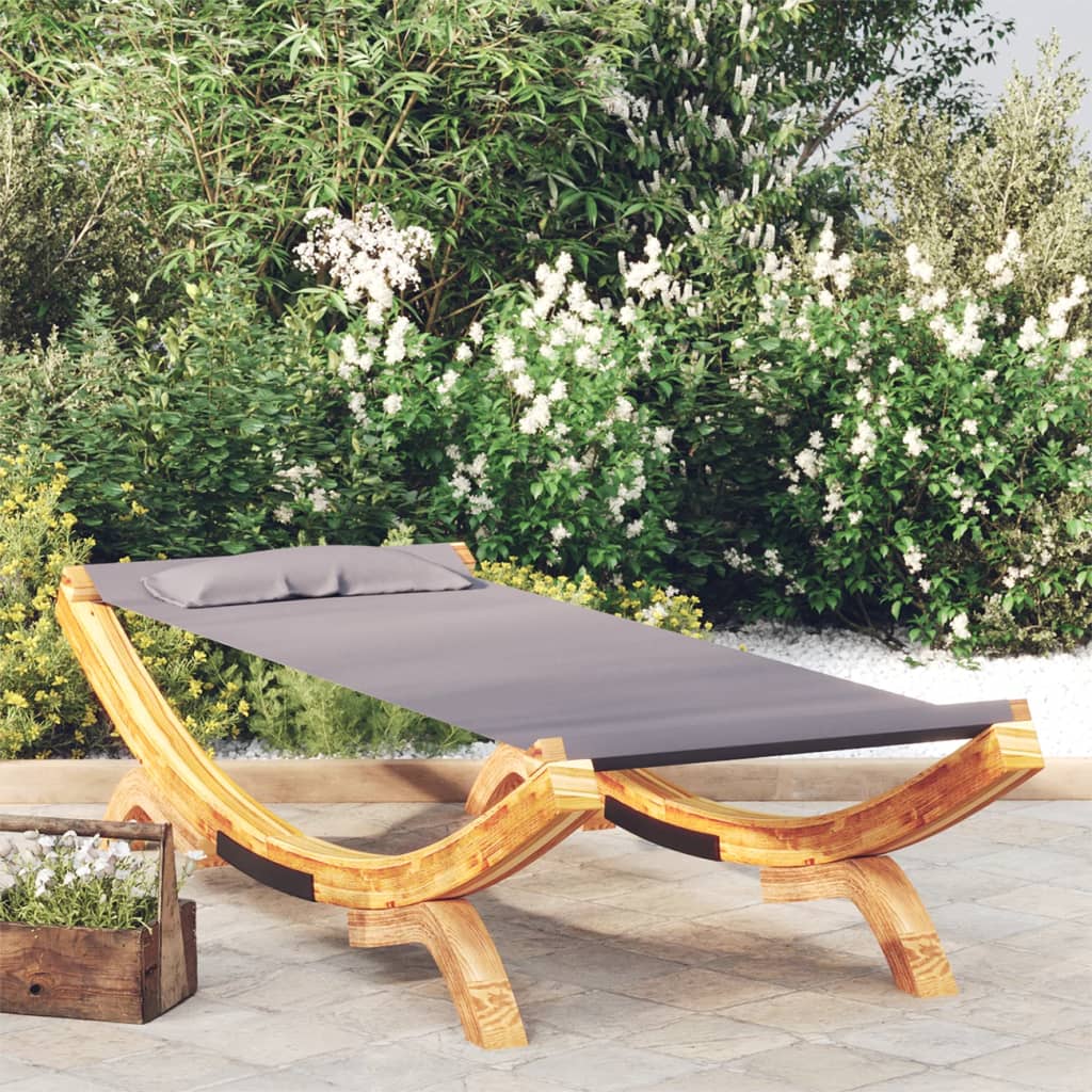 Lettino Prendisole 165X188,5X46 Cm In Legno Curvato