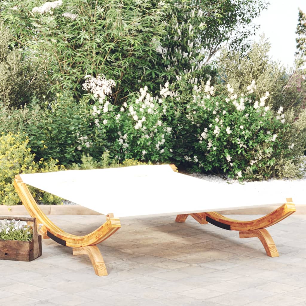 Lettino Prendisole 165X188,5X46 Cm In Legno Curvato