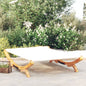 Lettino Prendisole 165X188,5X46 Cm In Legno Curvato