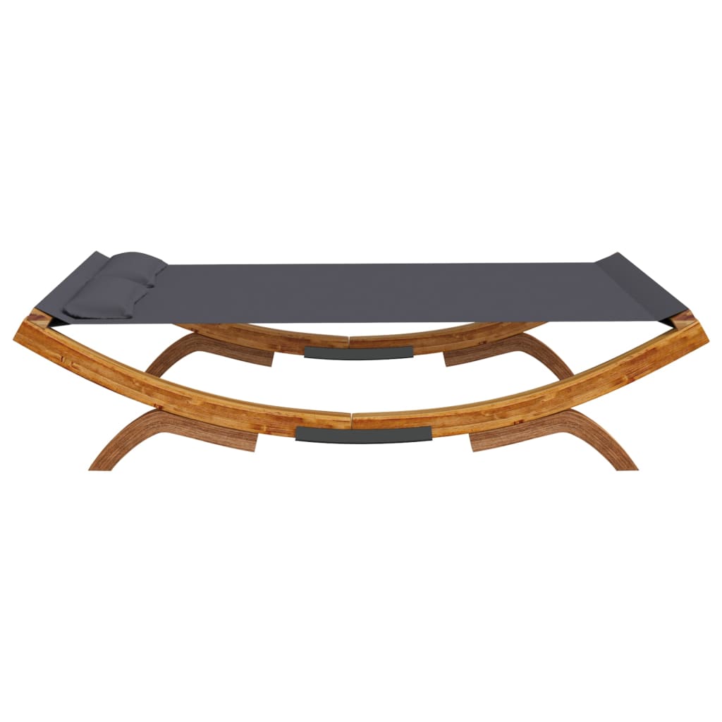 Lettino Prendisole 165X188,5X46 Cm In Legno Curvato