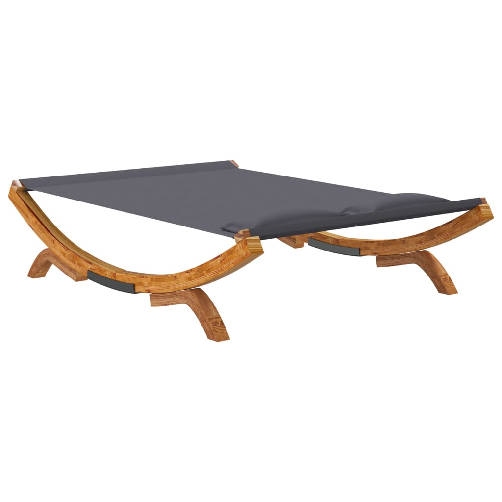 Lettino Prendisole 165X188,5X46 Cm In Legno Curvato