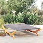 Lettino Prendisole 165X188,5X46 Cm In Legno Curvato
