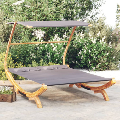 Lettino Con Tettuccio In Legno Curvato