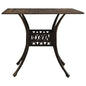 Tavolo Da Giardino 90X90X73 Cm In Alluminio Pressofuso