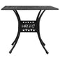 Tavolo Da Giardino 90X90X73 Cm In Alluminio Pressofuso