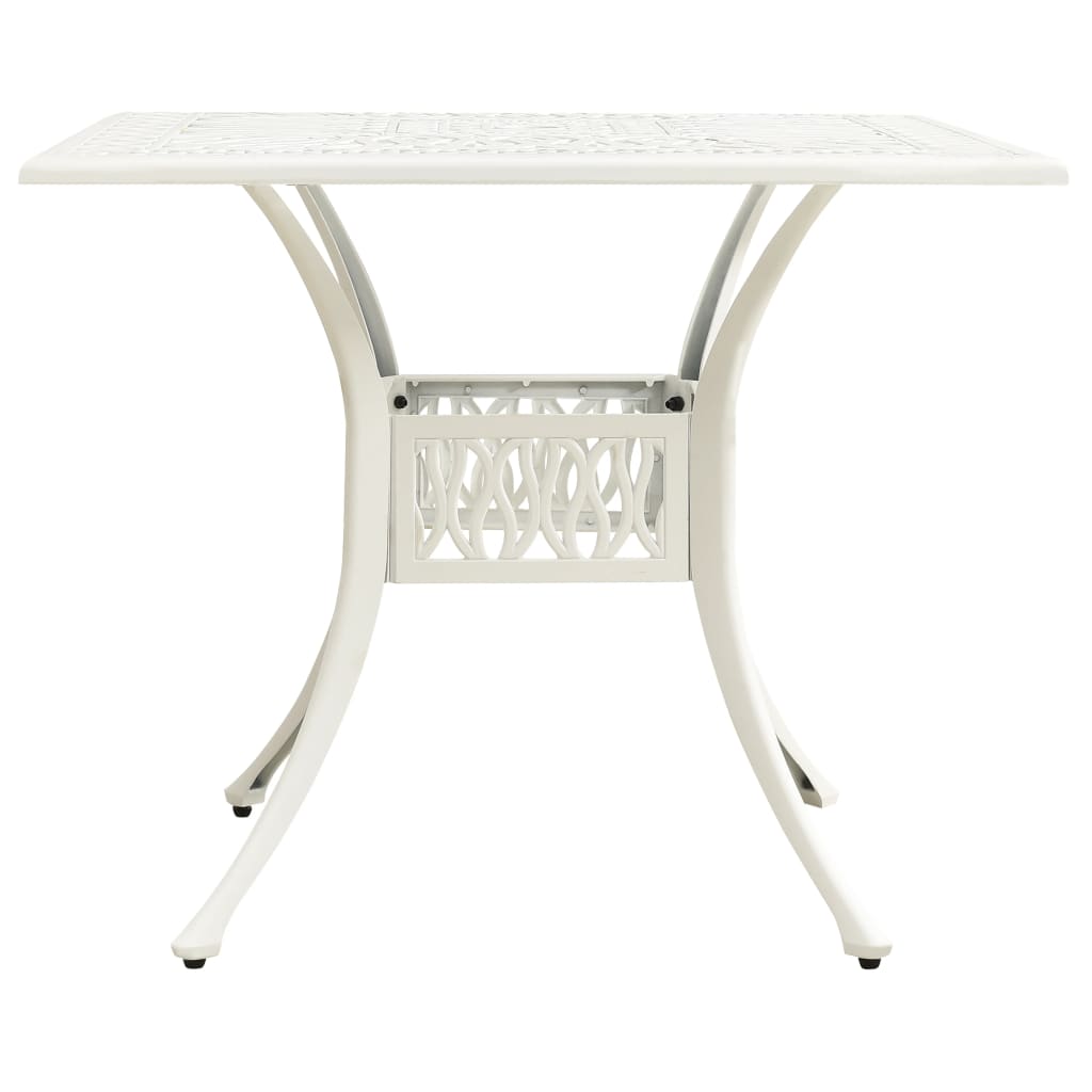 Tavolo Da Giardino 90X90X73 Cm In Alluminio Pressofuso