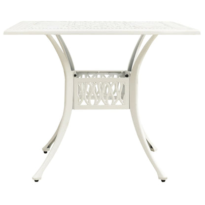 Tavolo Da Giardino 90X90X73 Cm In Alluminio Pressofuso