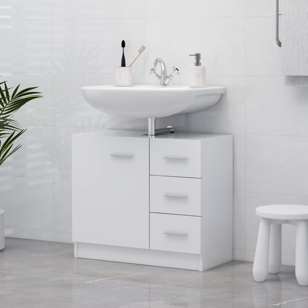 Mobile Sottolavabo Legno Vecchio 63X30X54 Cm In Truciolato