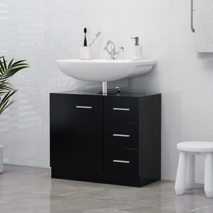 Mobile Sottolavabo Legno Vecchio 63X30X54 Cm In Truciolato