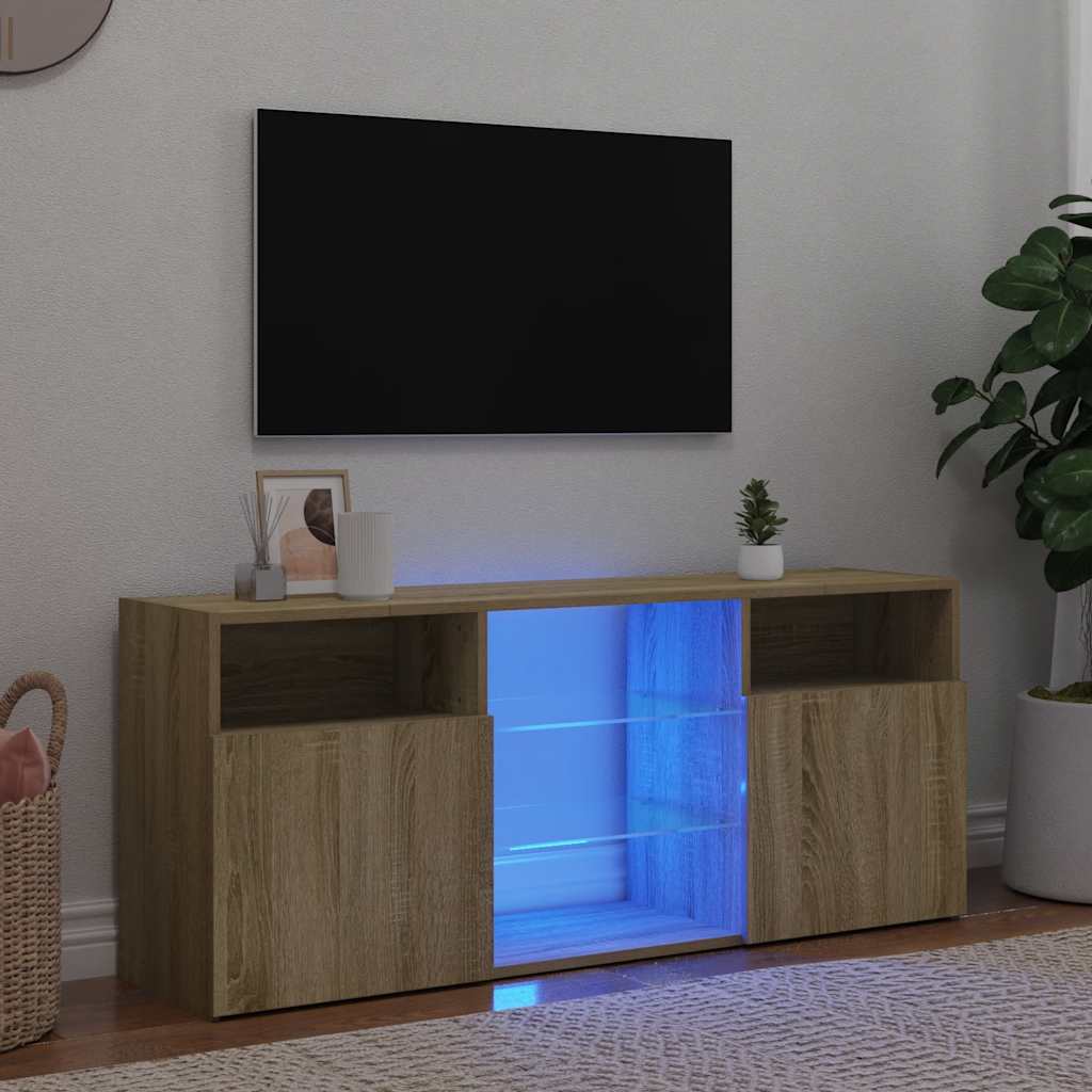 Mobile Porta Tv Con Led 120X30X50 Cm Multistrato