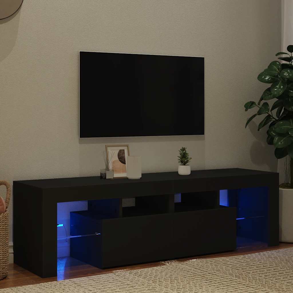 Mobile Porta Tv Con Led 140X36,5X40 Cm Truciolato
