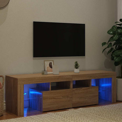 Mobile Porta Tv Con Led 140X36,5X40 Cm Truciolato