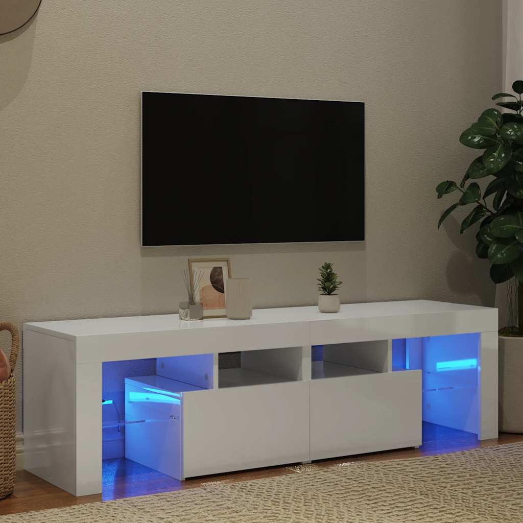 Mobile Porta Tv Con Led 140X36,5X40 Cm Truciolato