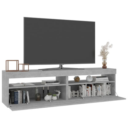 Mobili Porta Tv Con Luci Led 2 Pz Grigio Cemento 75X35X40 Cm Grigio Cemento