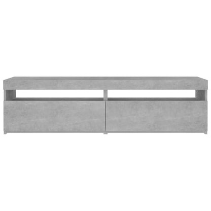 Mobili Porta Tv Con Luci Led 2 Pz Grigio Cemento 75X35X40 Cm Grigio Cemento