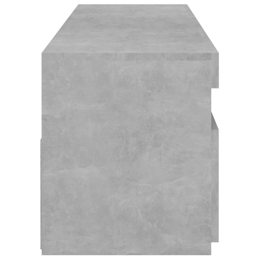 Mobili Porta Tv Con Luci Led 2 Pz Grigio Cemento 75X35X40 Cm Grigio Cemento