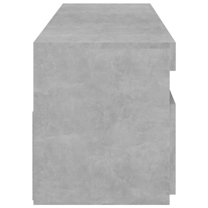 Mobili Porta Tv Con Luci Led 2 Pz Grigio Cemento 75X35X40 Cm Grigio Cemento