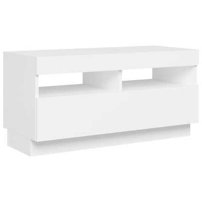 Mobile Porta Tv Con Luci Led 80X35X40 Cm Bianco