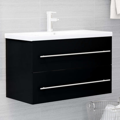 Mobile Lavabo 100X38,5X48 Cm In Legno Multistrato Nero