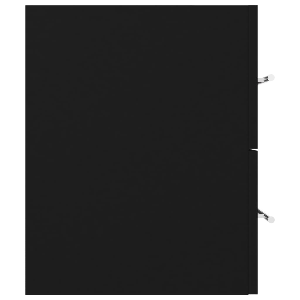 Mobile Lavabo 100X38,5X48 Cm In Legno Multistrato Nero