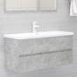 Mobile Lavabo 90X38,5X45 Cm In Legno Multistrato Grigio Cemento