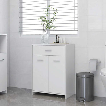 Mobile Da Bagno 60X33X80 Cm In Legno Tecnico