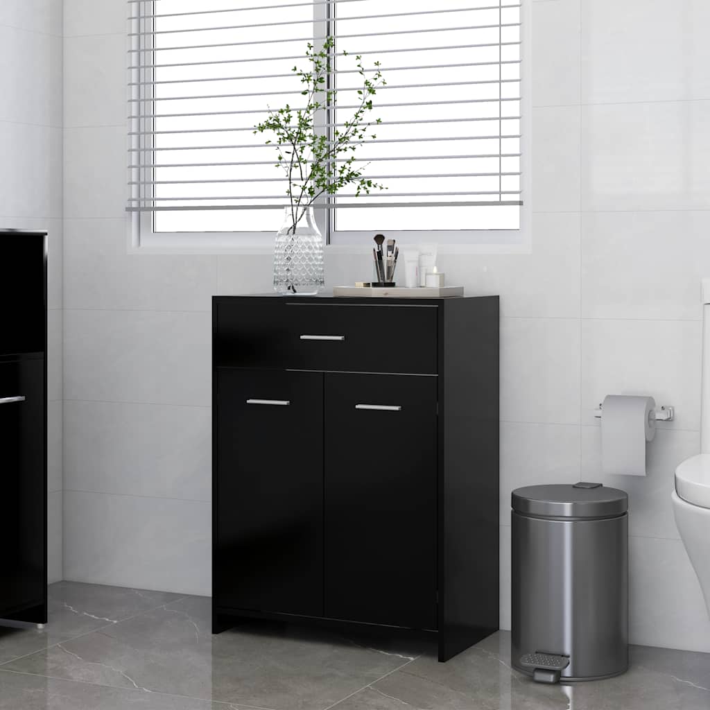 Mobile Da Bagno 60X33X80 Cm In Legno Tecnico