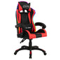 Sedia Da Gaming Con Luci A Led Rgb Rossa E Nera In Similpelle